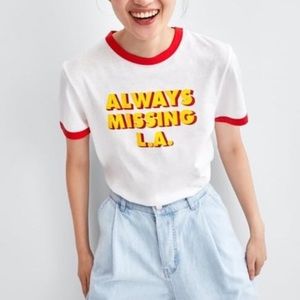 Zara Always Missing LA T-shirt